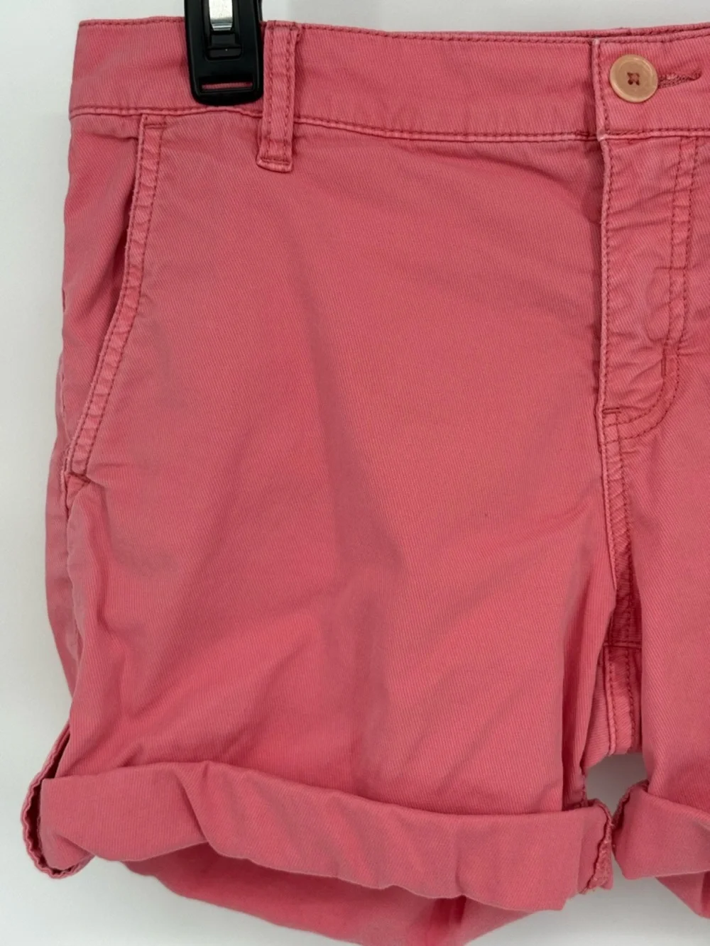 Tory Burch Rolled‎ Cuff Size 26 Chino Shorts Cotton Stretch Casual Summer Preppy